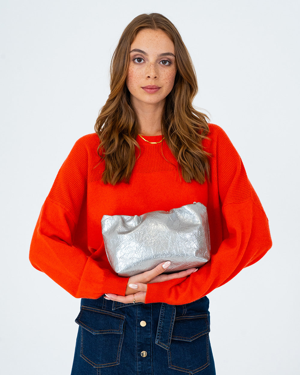 Monty Bag - Silver Crinkle