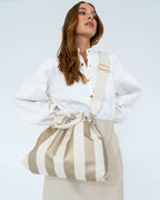 Montague Tote - Gold Stripe