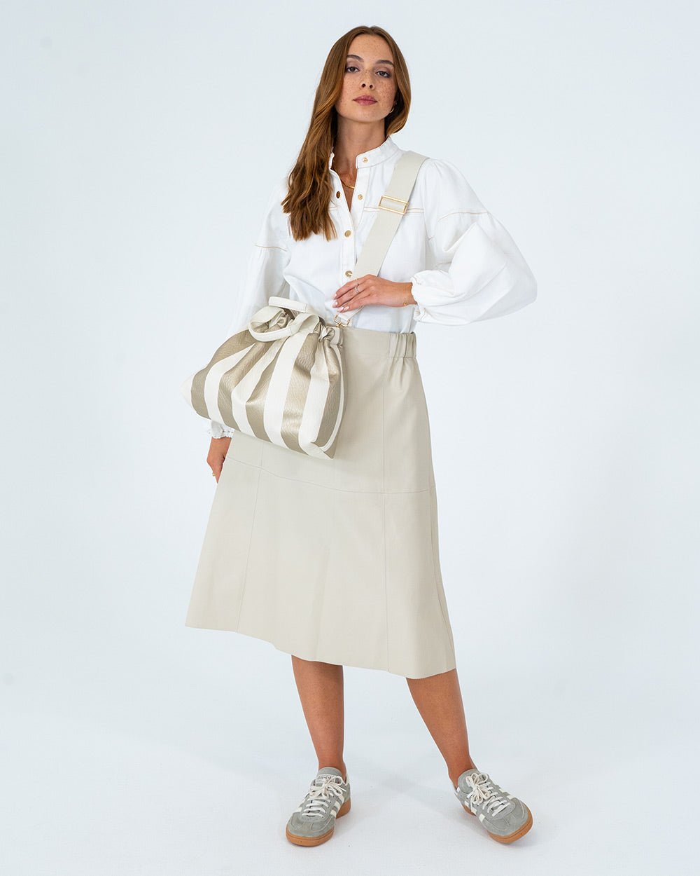 Montague Tote - Gold Stripe