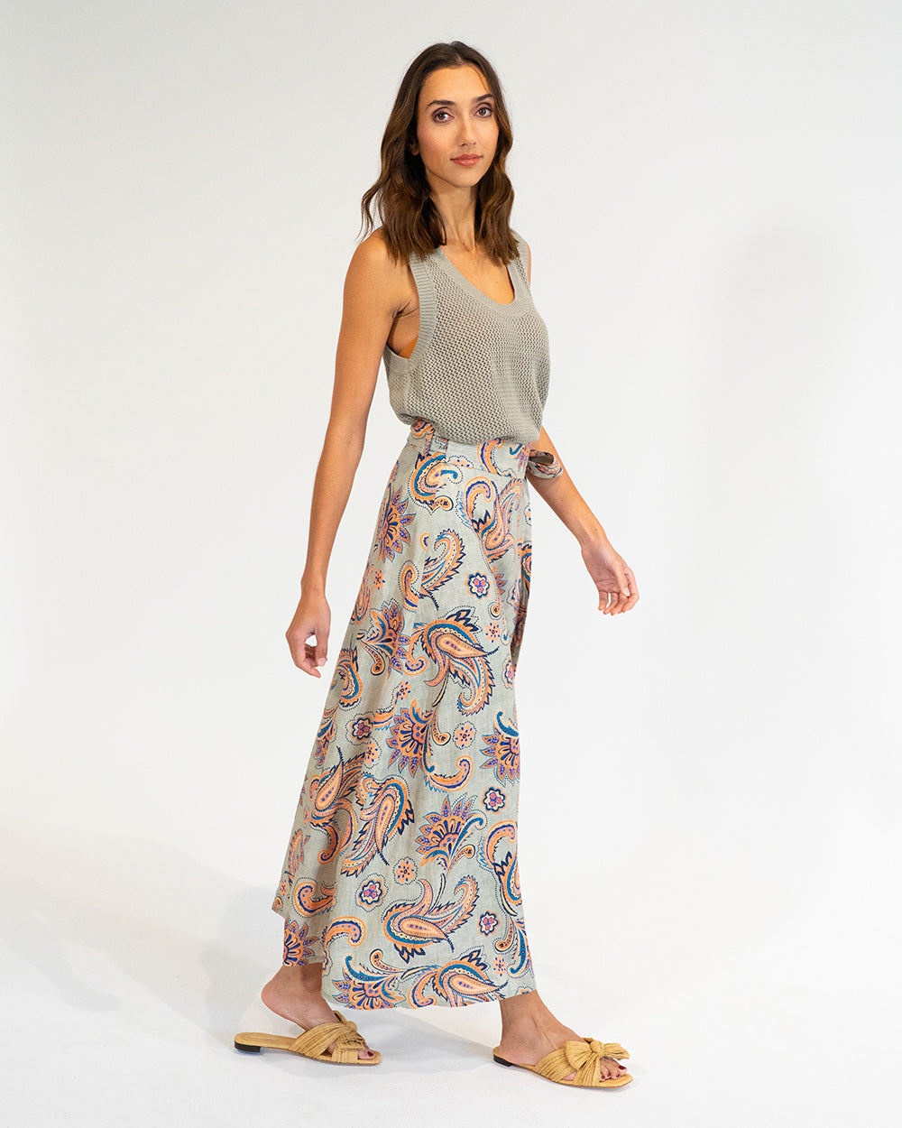La Rocco Wrap Skirt - Paisley