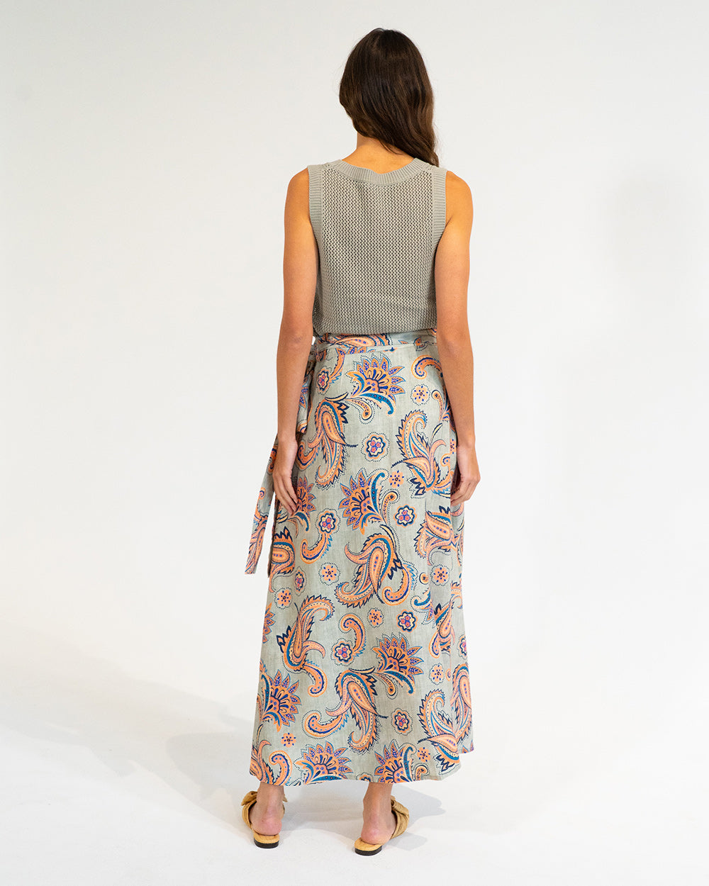 La Rocco Wrap Skirt - Paisley