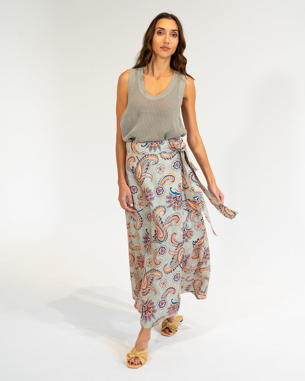 La Rocco Wrap Skirt - Paisley