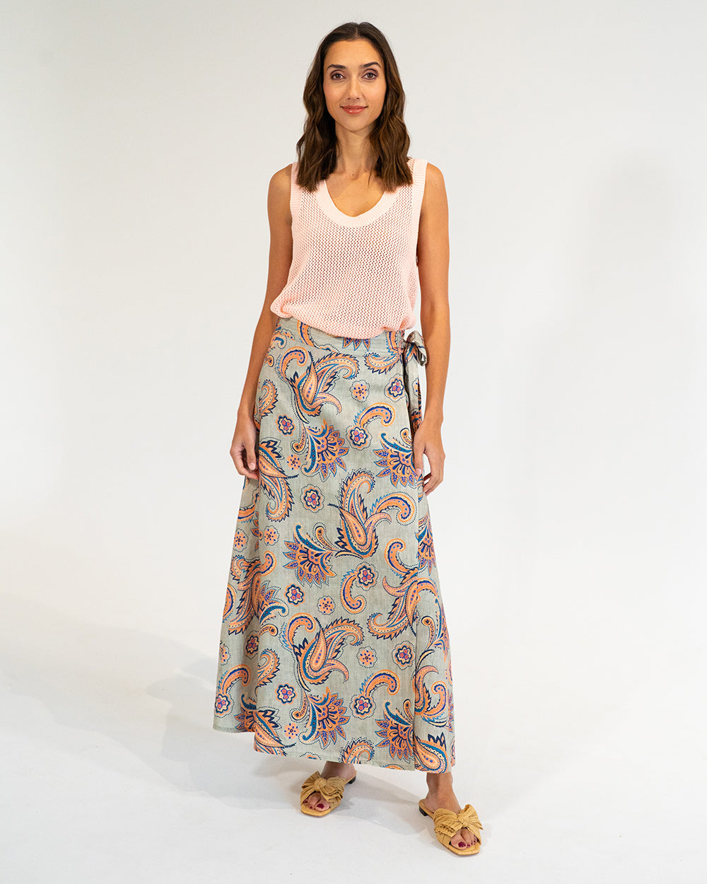 La Rocco Wrap Skirt - Paisley