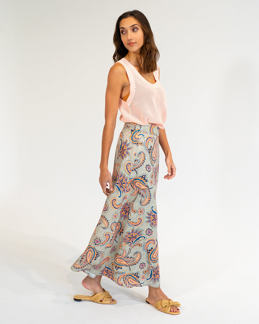 La Rocco Wrap Skirt - Paisley