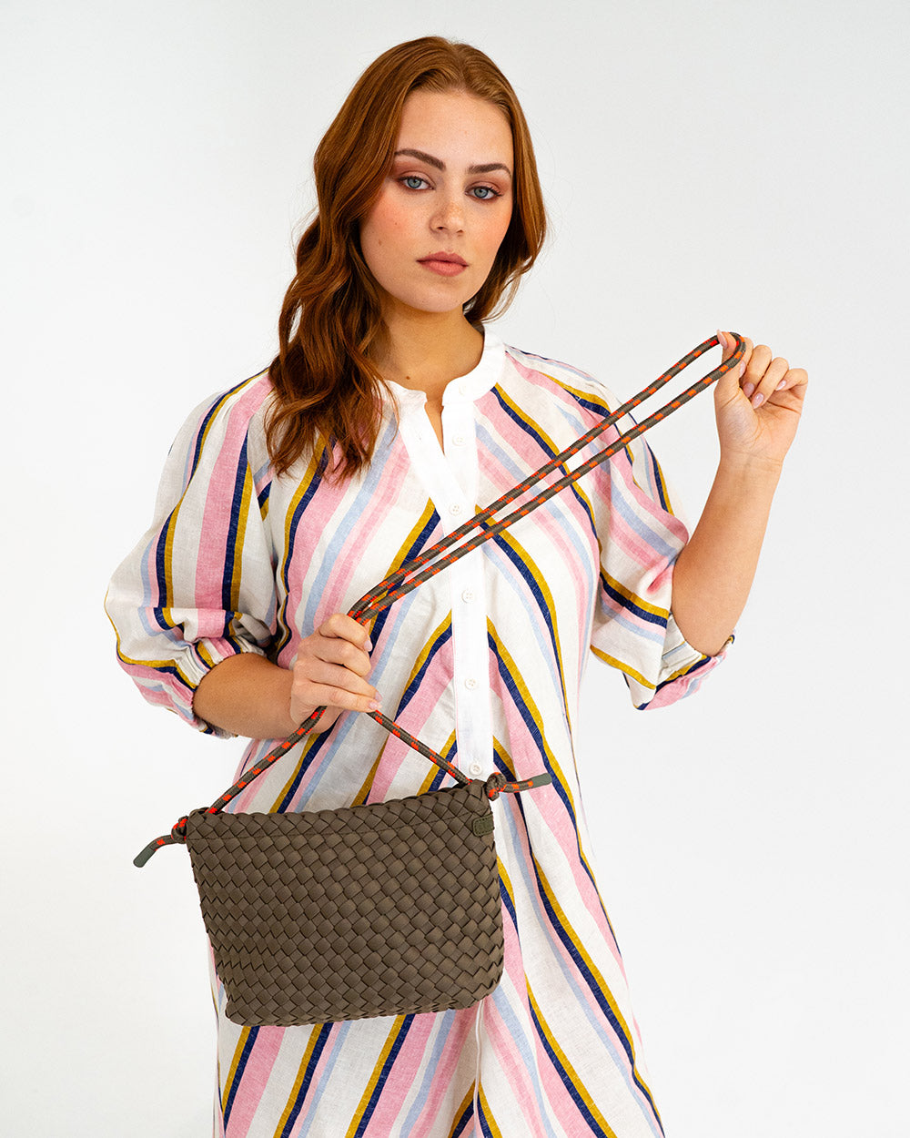 Panama Crossbody - Khaki Neo Plait