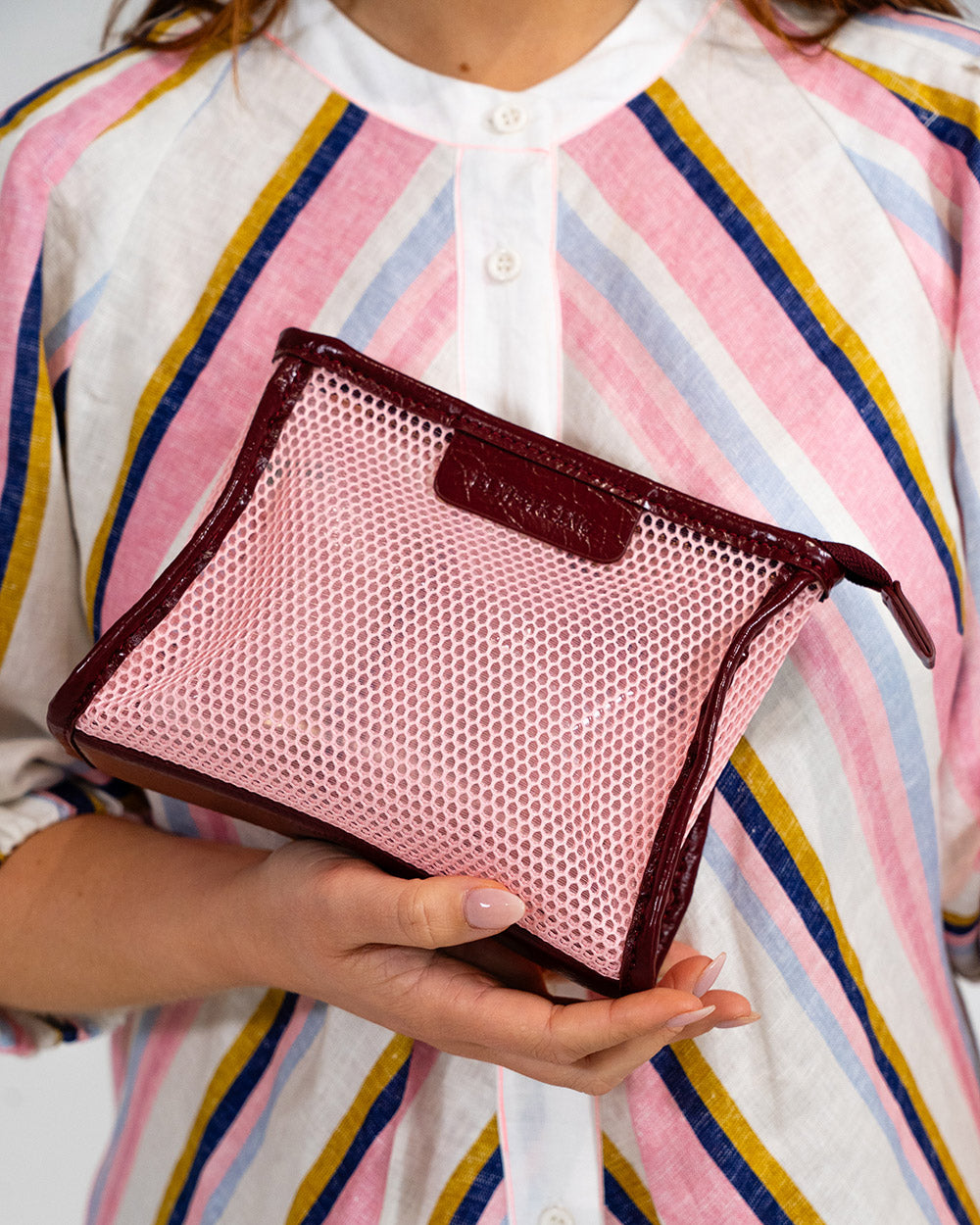 Santorini Case Small - Blush Mesh