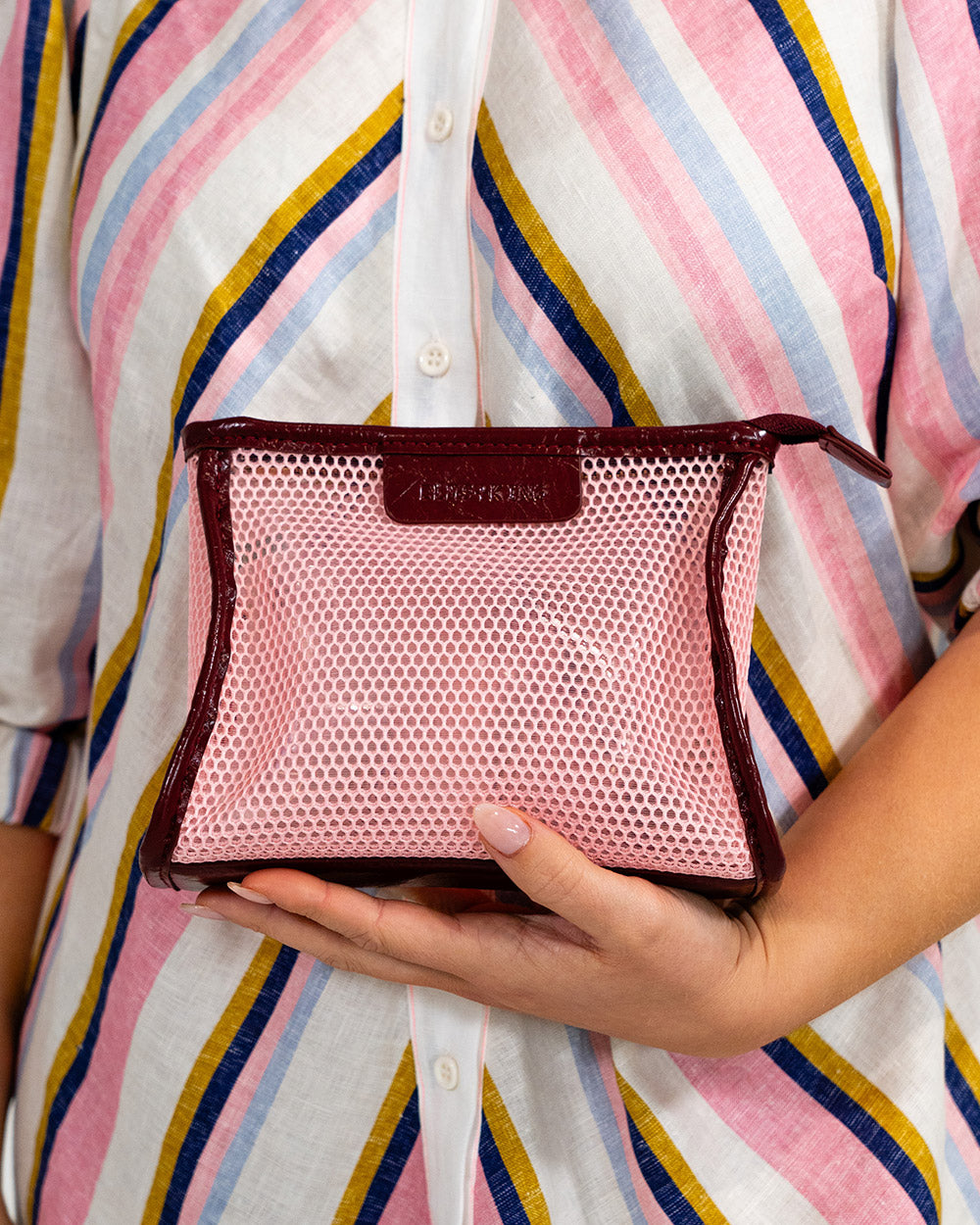 Santorini Case Small - Blush Mesh