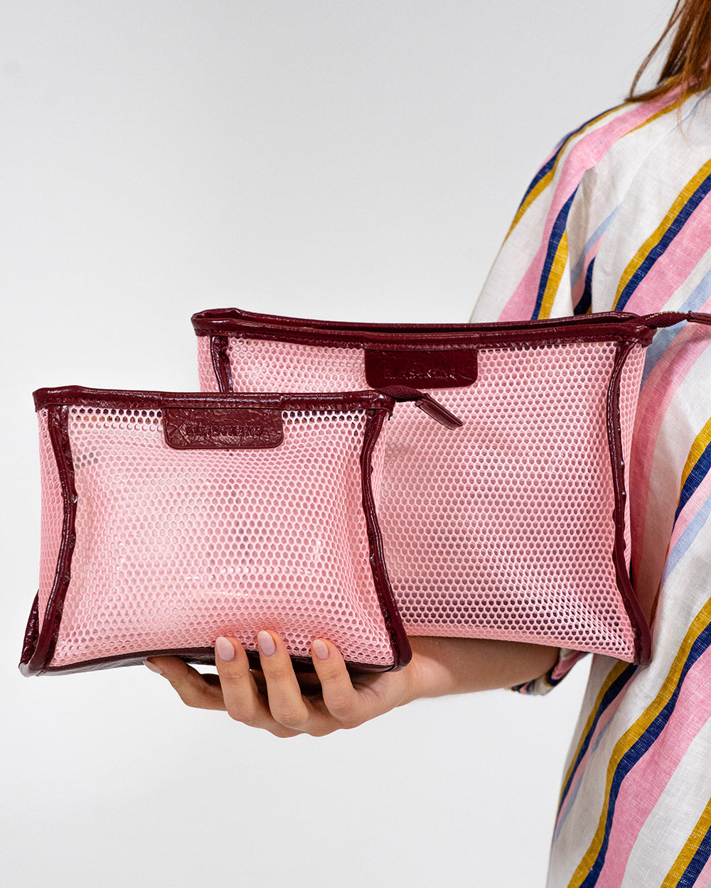 Santorini Case Large - Blush Mesh