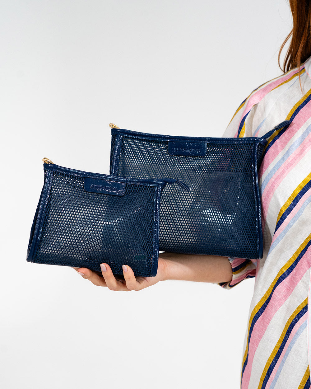 Santorini Case Large - Navy Mesh