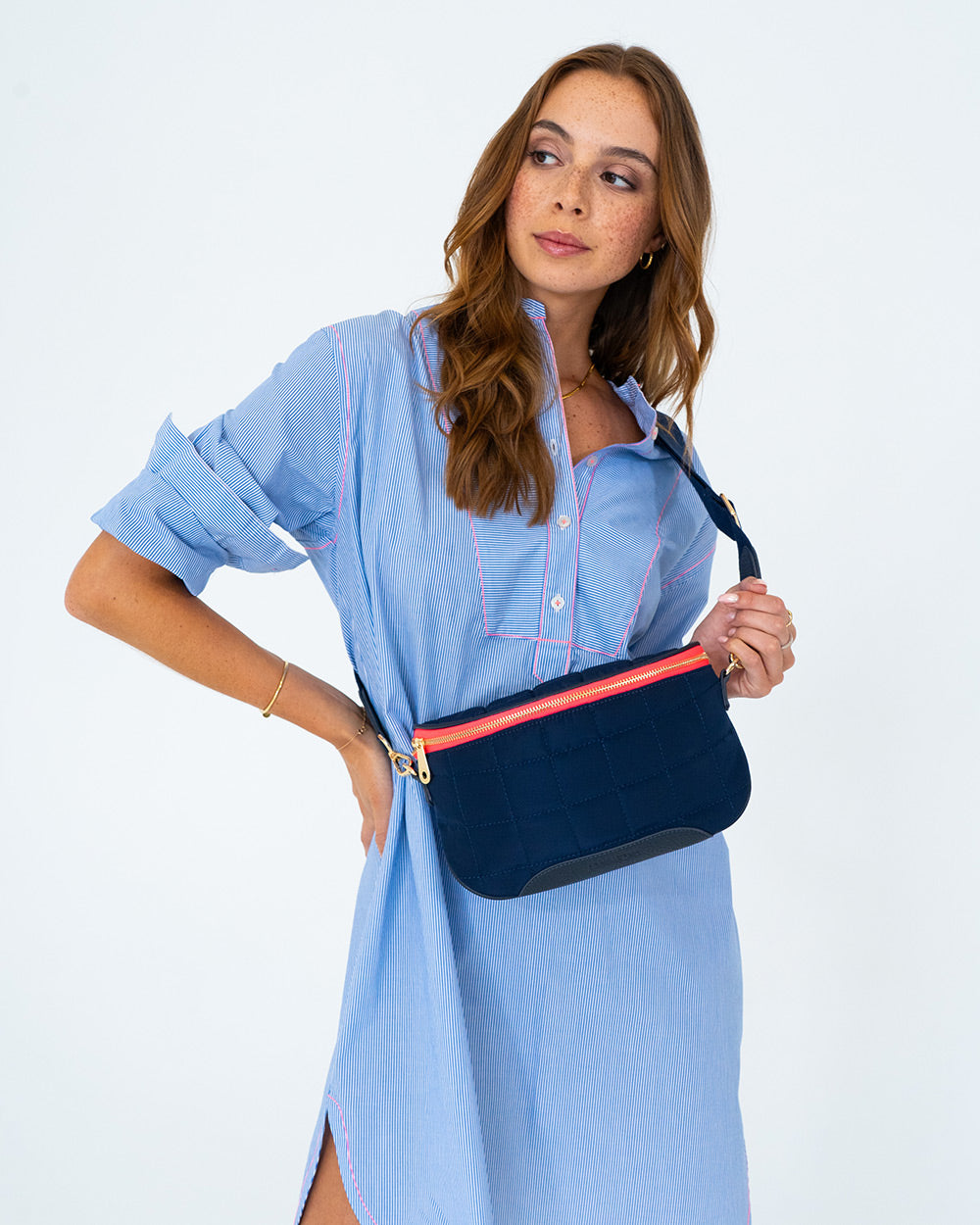 Saxon Sling Bag - French Navy