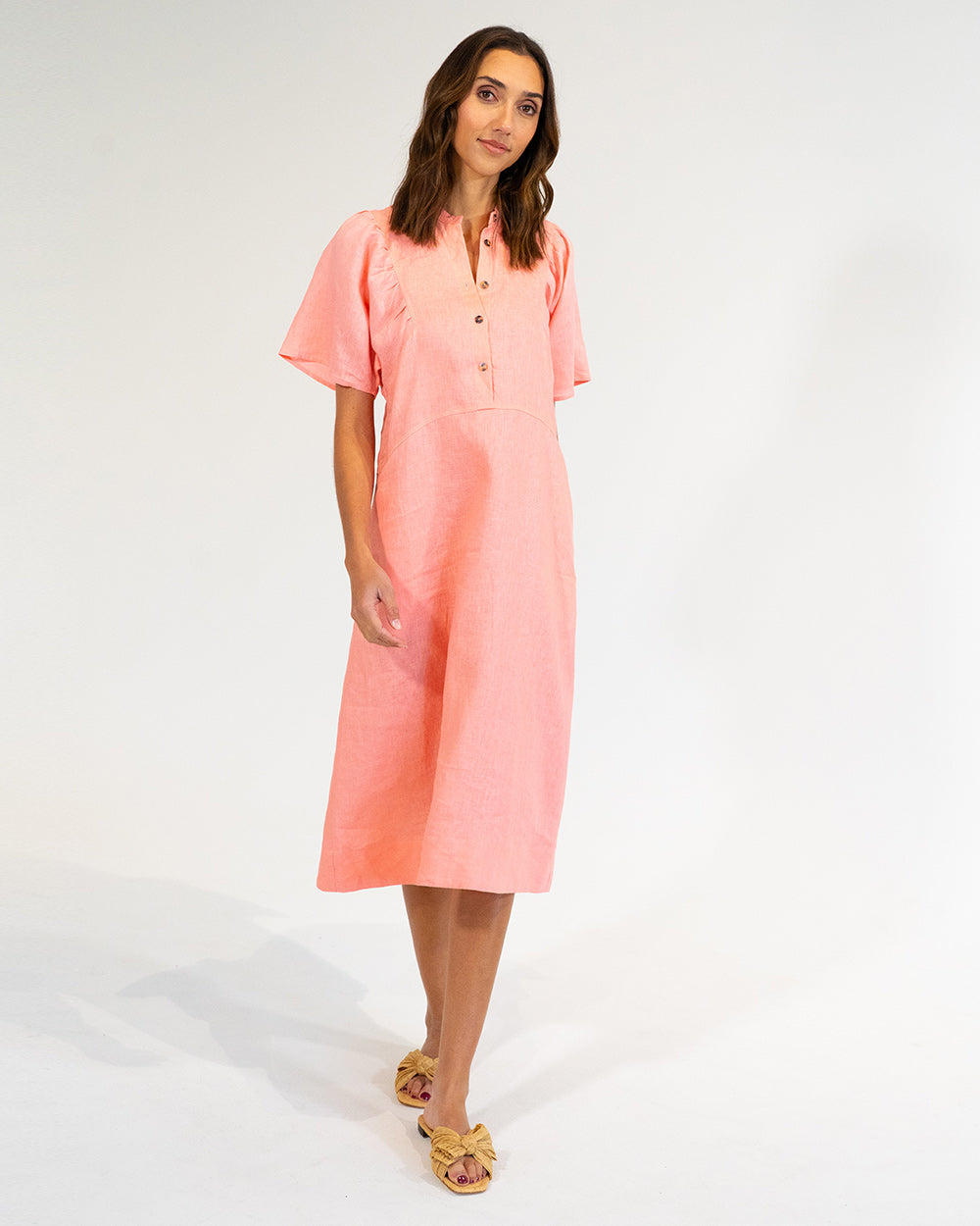 Ticino Dress - Coral