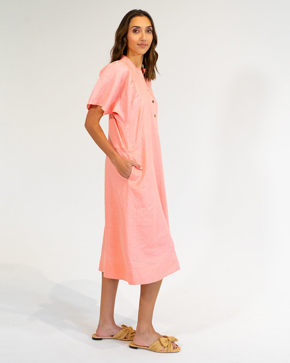 Ticino Dress - Coral