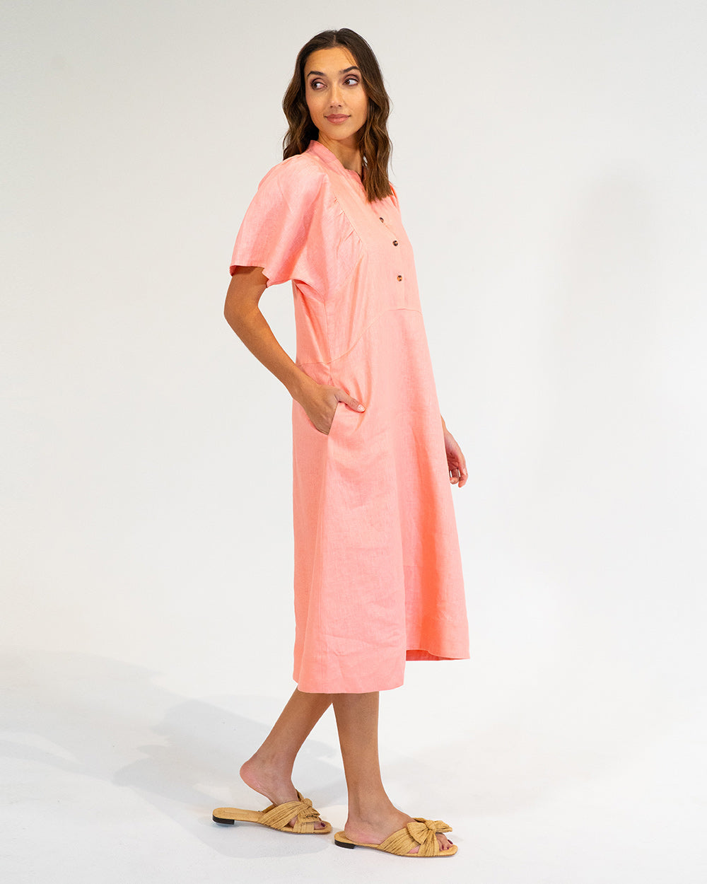 Ticino Dress - Coral