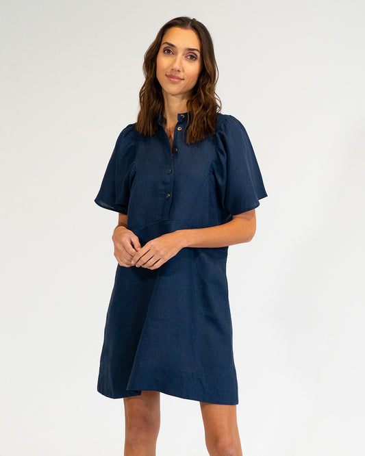 Ticino Mini Dress - Navy