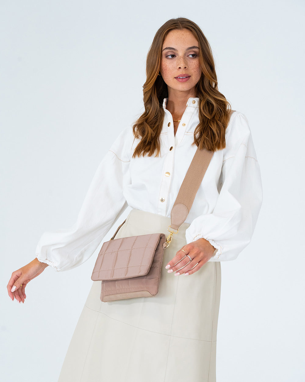 Windsor Crossbody - Taupe