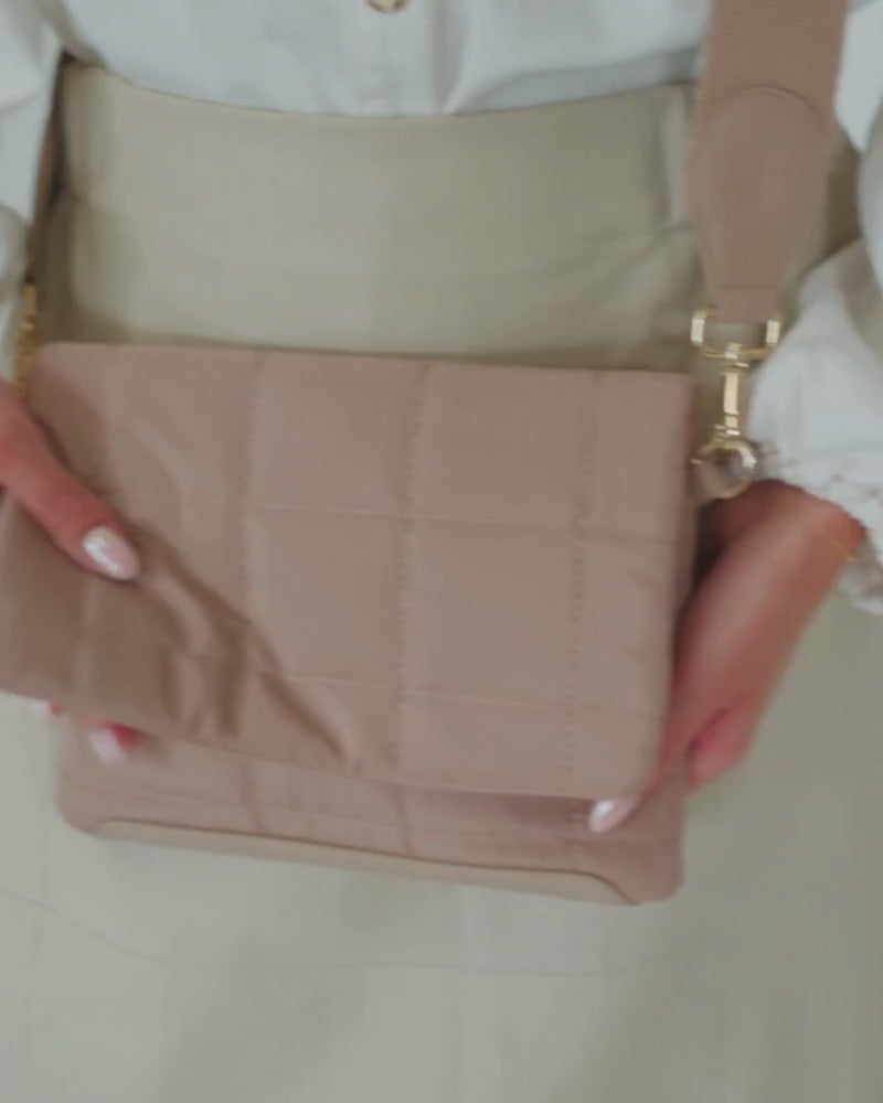 Windsor Crossbody - Taupe