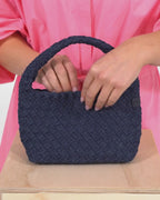 Linton Crossbody - Dark Denim Plait