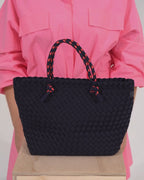 Michigan Tote - Black Neo Plait
