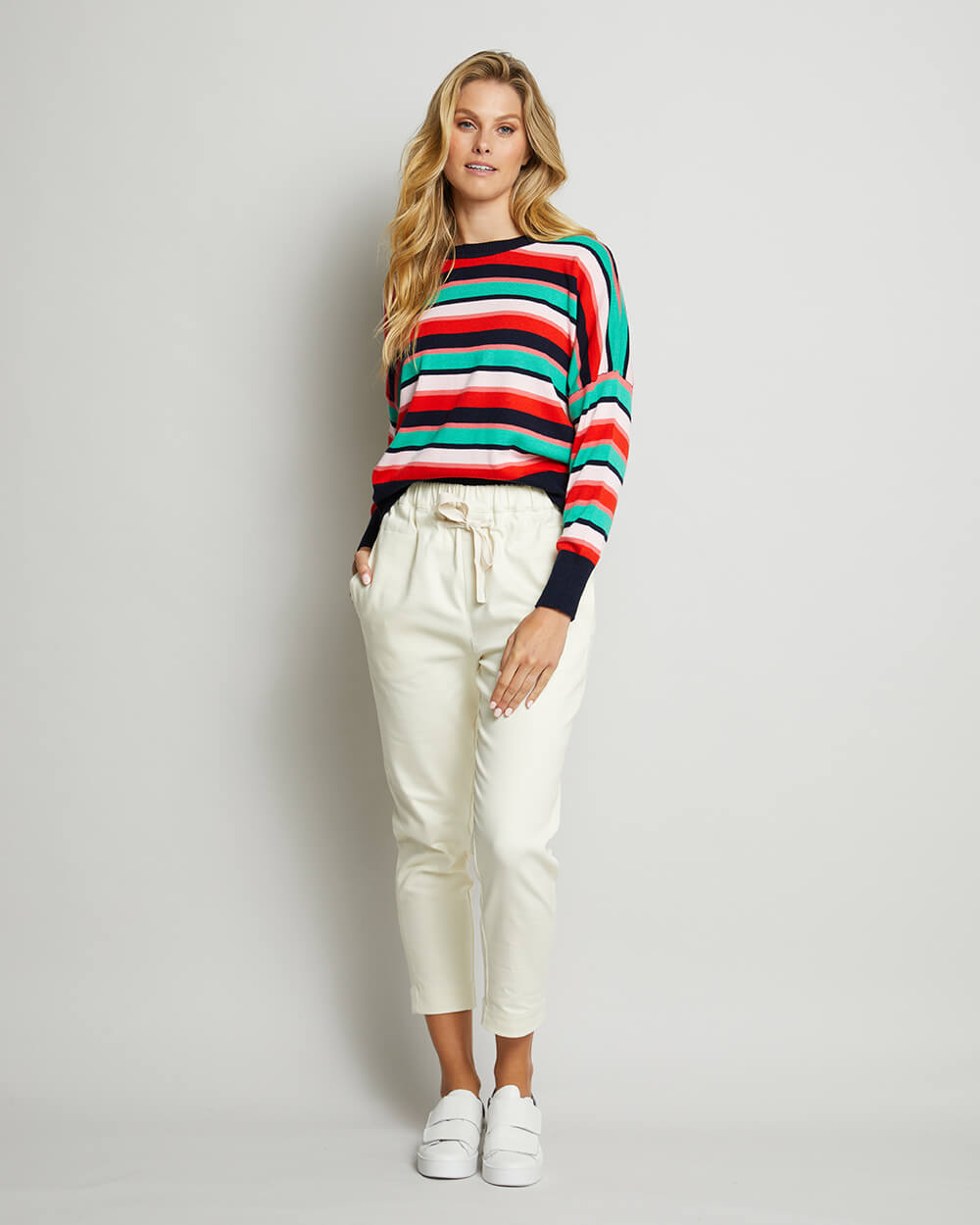 Penfold Stripe Knit - Green Multi